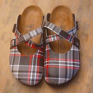 Birkenstock Dorian Plaid Clogs | Size 36 (5-5.5)
